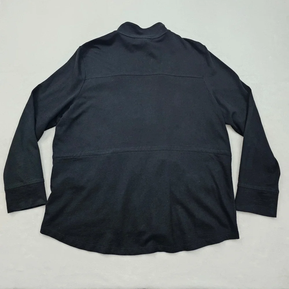 Lauren Active Ralph Lauren Jacket Womens 2X Black Full Zip Cotton Equestrian Ivy
